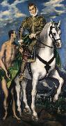 El Greco St Martin and the Beggar France oil painting artist